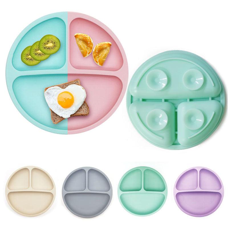 Baby Safe Sucker Silicone Dining Plate