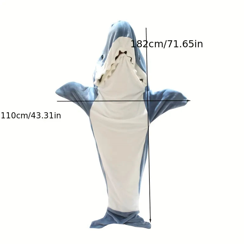 Shark Dreams Sleeping Bag – Cozy and Cute Blanket for Kids and Adults