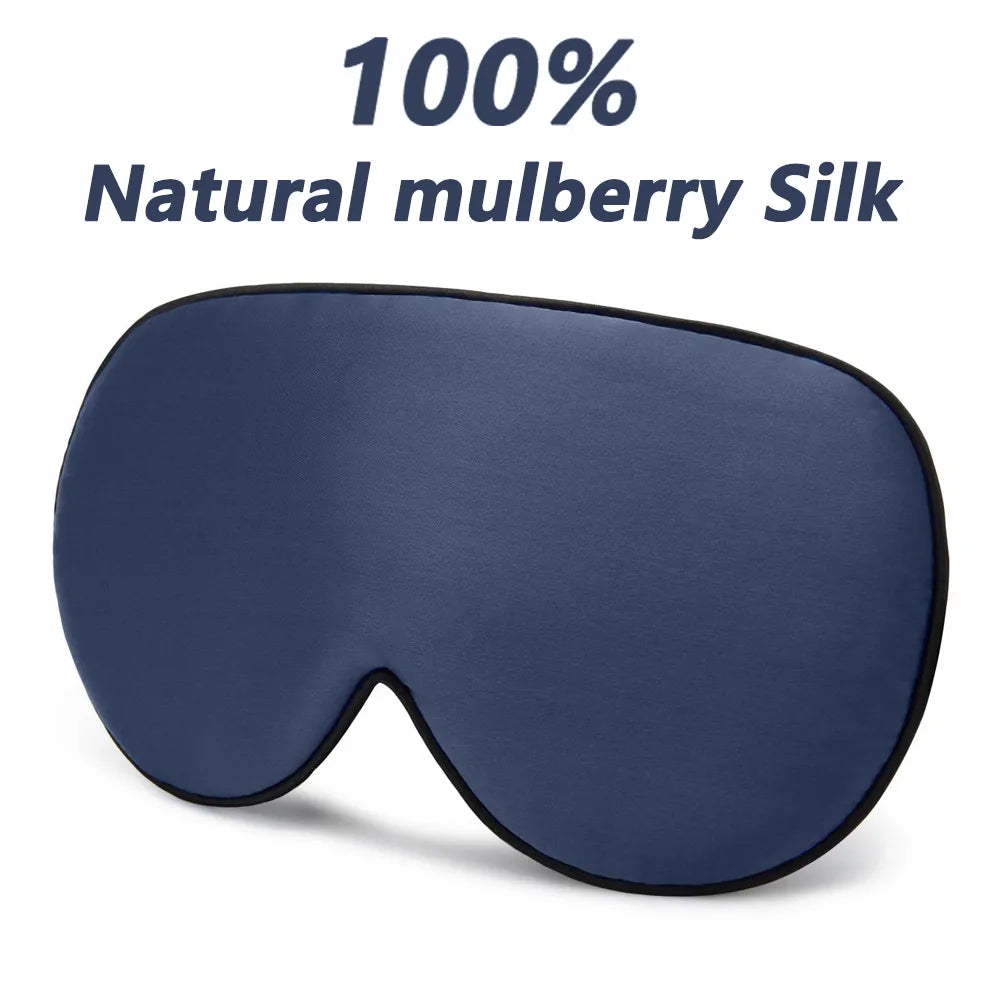 Silk Eye Mask - Pure Mulberry Silk Sleep Mask for Ultimate Comfort