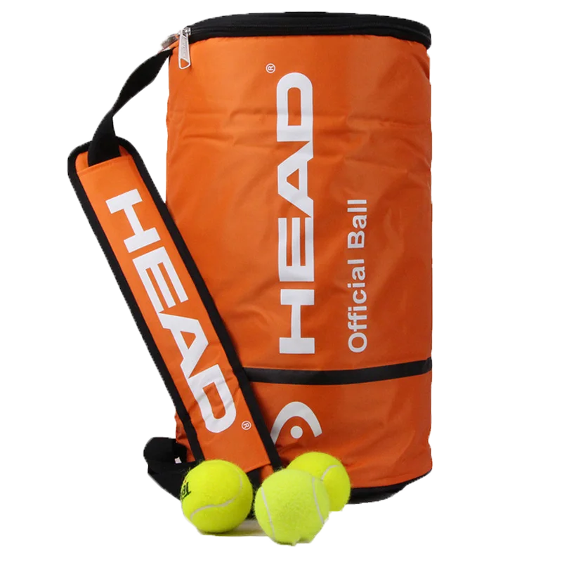 A tennis ball bag by Cloud Discoveries, featuring a sleek design and spacious capacity for 70-100 tennis balls, ideal for players on the go.