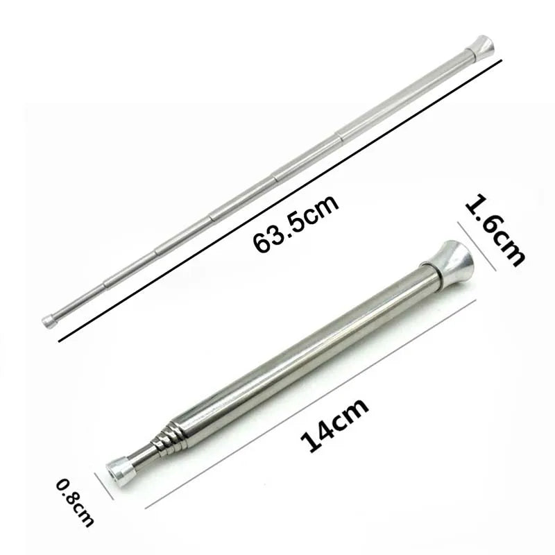 Telescopic Campfire Blow Pipe - Stainless Steel BBQ Tool for Outdoors & Picnics