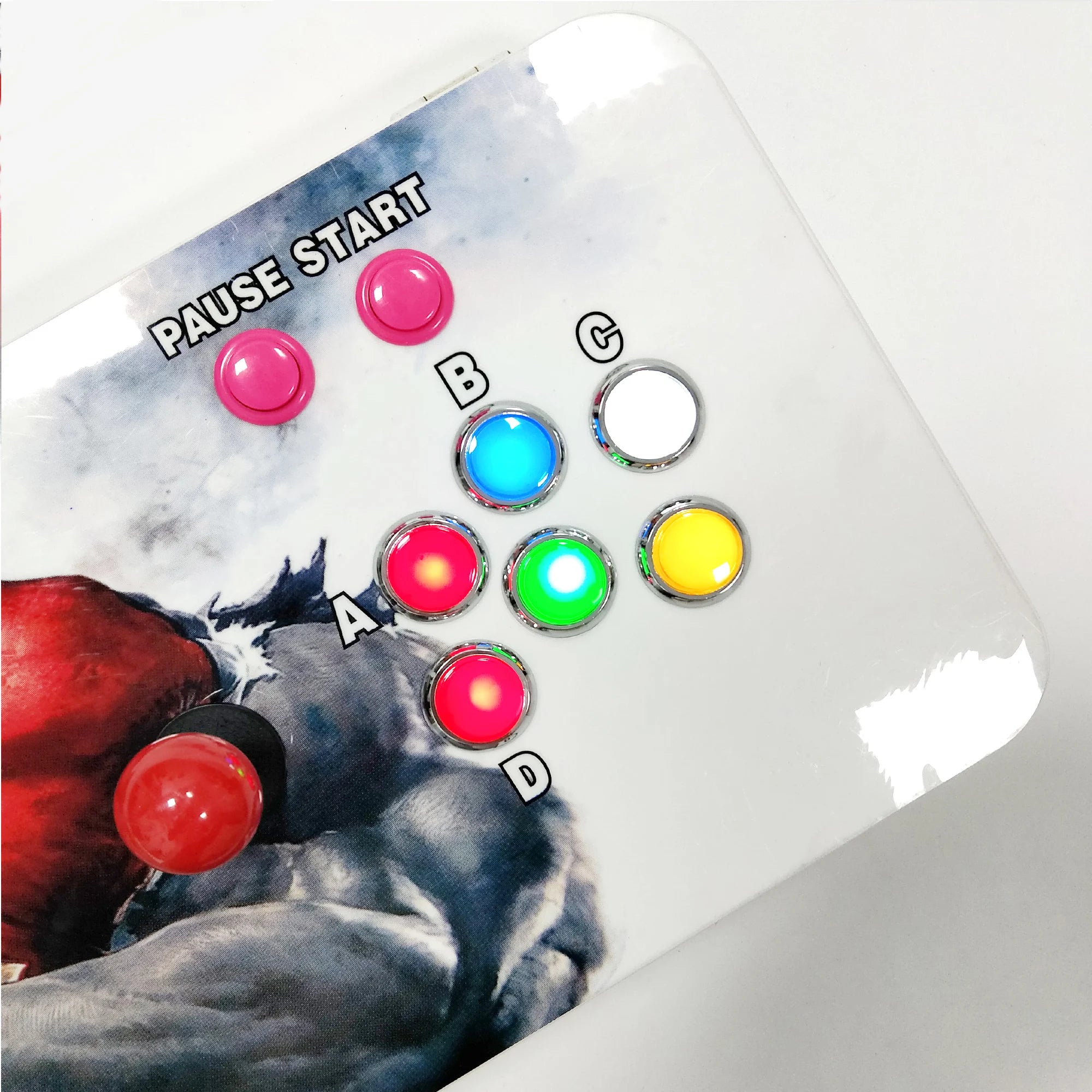 Cloud Discoveries 2 Player 4710 in 1 Pandora Saga Box Kit with SANWA Joystick, Chrome LED Push Button DIY Arcade Machine Home Cabinet. Perfect for family entertainment and arcade Cabinet DIY projects.