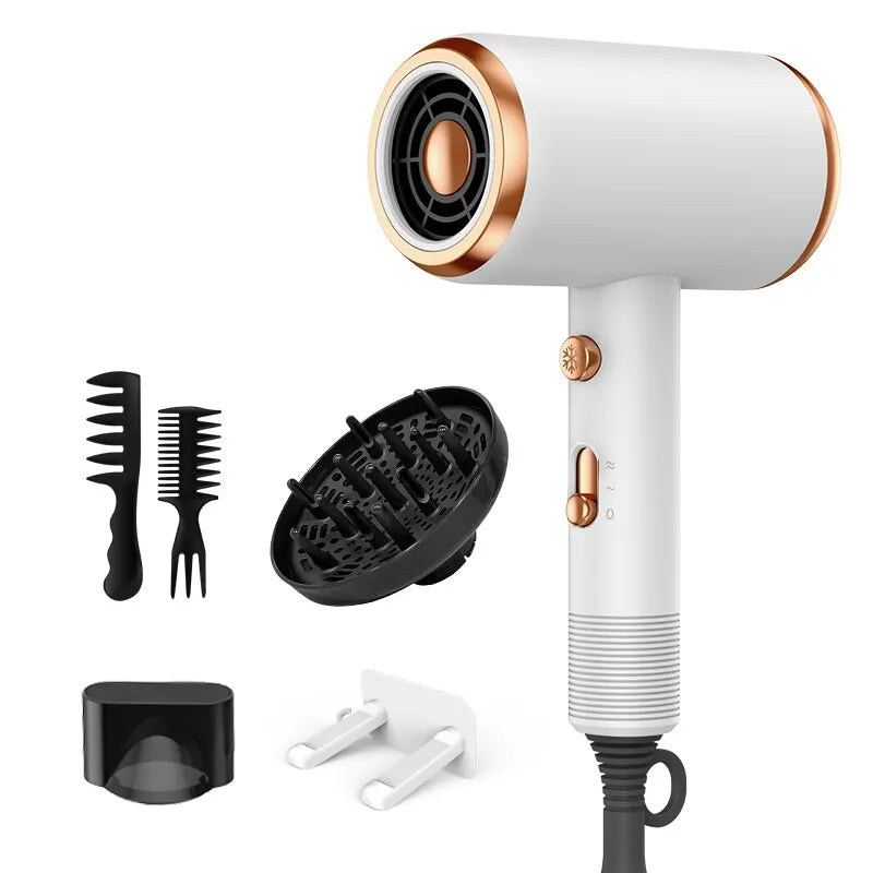 Cloud Discoveries Ionic Hair Dryer with Diffuser & Comb Brush - Professional Hair Care Appliance