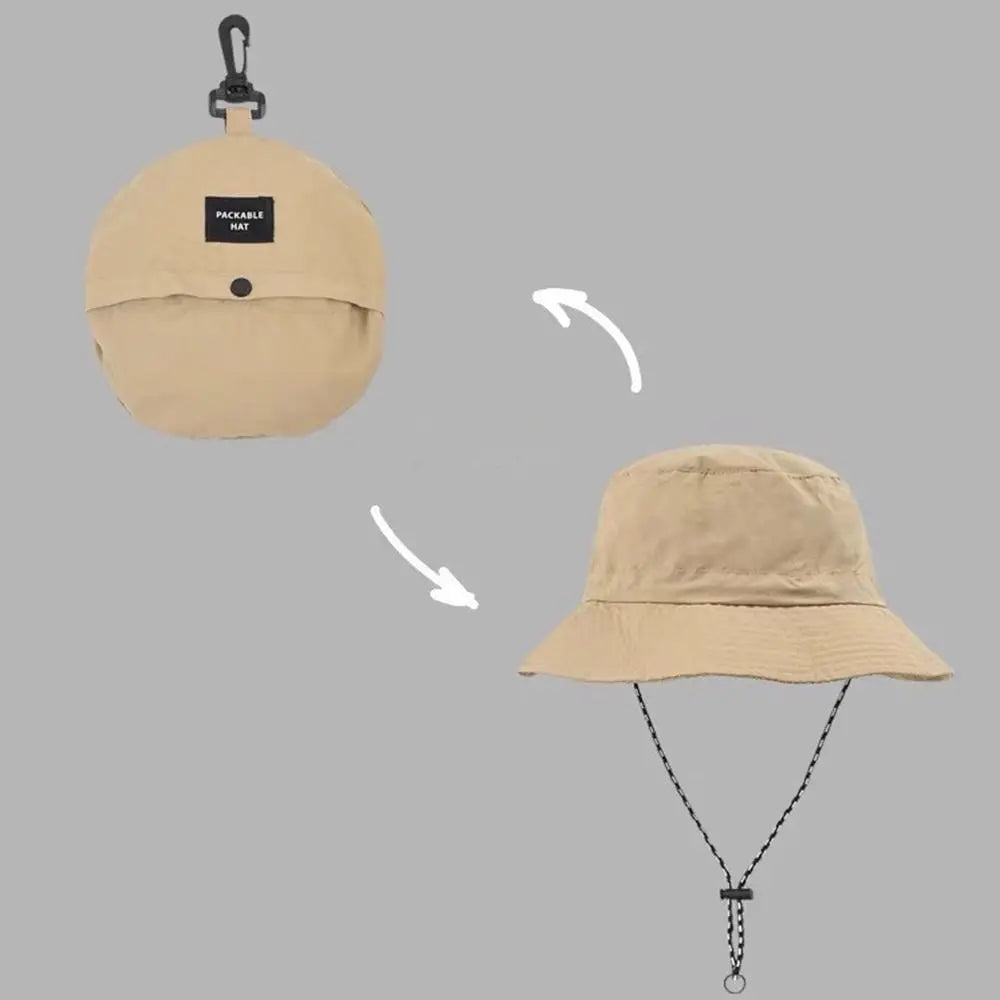 UV-Resistant Waterproof Summer Hiking Hat - Fashionable Panama Style Bucket Cap
