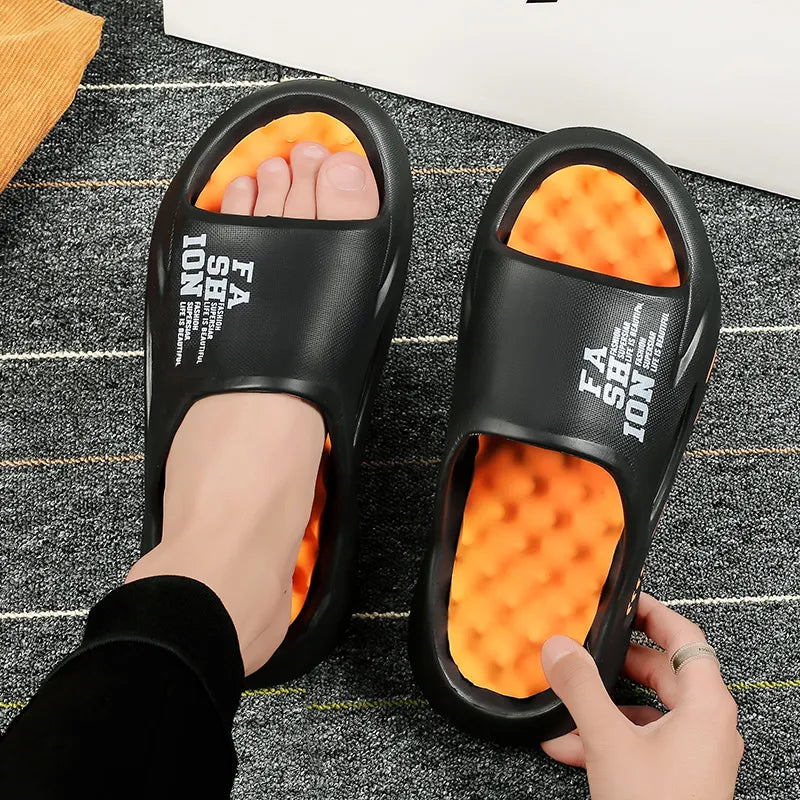 Summer Men's Massage Slippers - Relaxation for Every Step