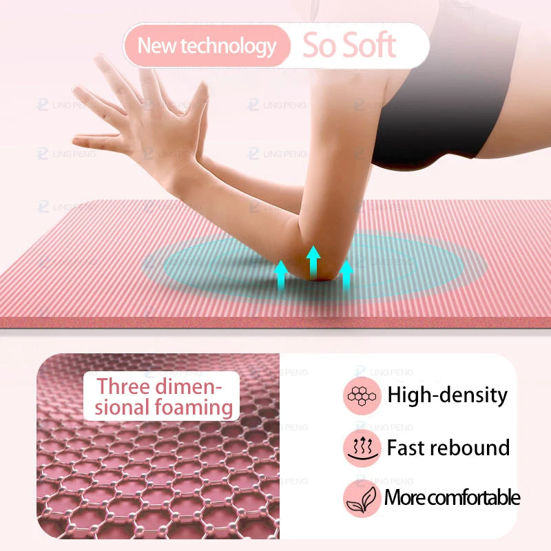 High-Density Non-Slip Yoga Mat - Elevate Your Home Workout Routine