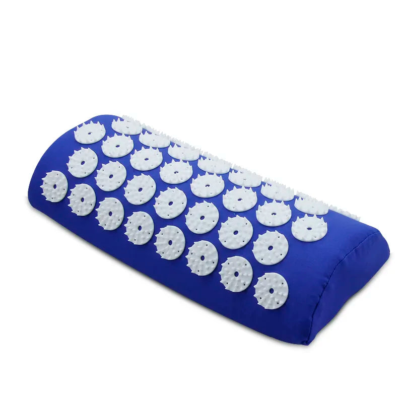 A massage cushion with acupressure spikes, perfect for relieving back and body pain.
