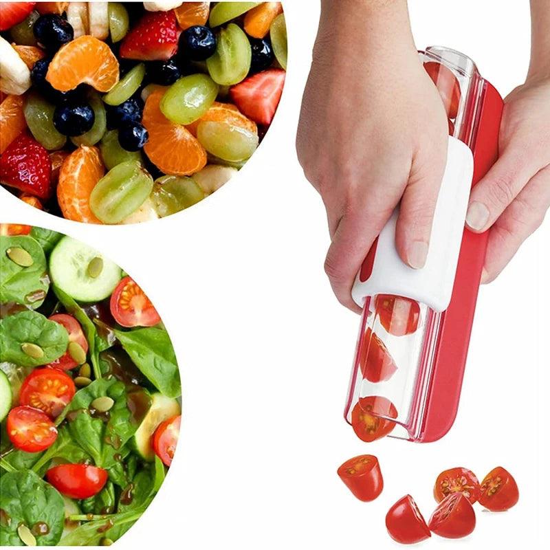 Tomato Grape Cherry Slicer - Fruit and Vegetable Kitchen Gadget