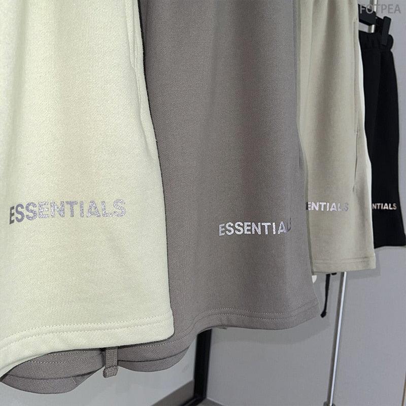 FW21, New, Men's Summer Shorts, Reflective, Letter Streetwear, Hip Hop, Quick-Drying, Breathable, Cotton, Sports Shorts, clouddiscoveries.com