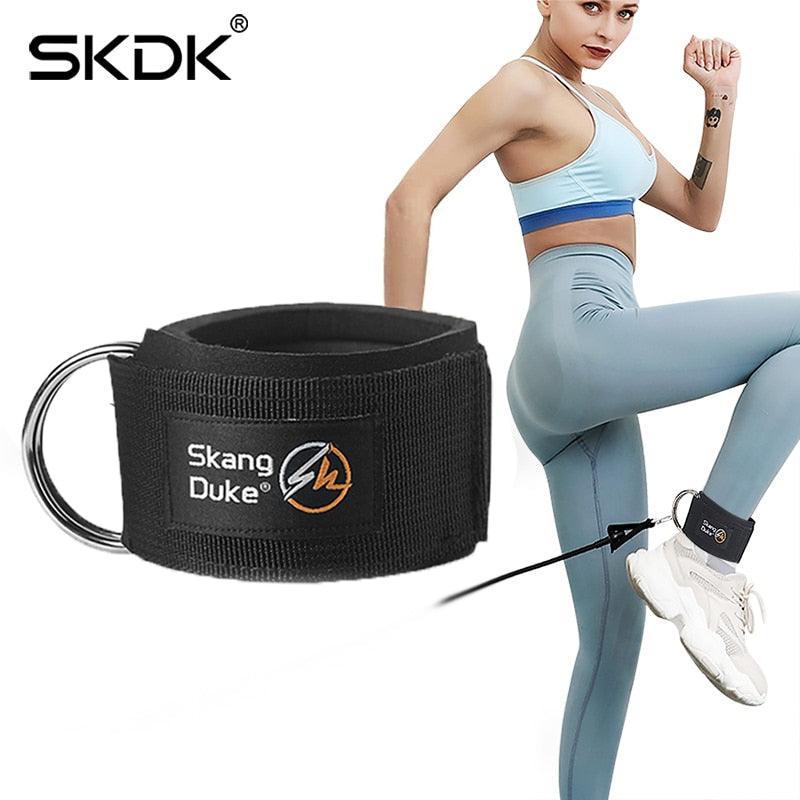 Fitness, Equipment, Gym, Ankle Strap, Padded, Double D-ring, Adjustable, Ankle, Weight, Leg Training, Brace, Support, Sport, Safety, Abductors, clouddiscoveries.com