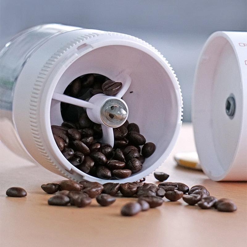 Portable Electric Coffee Grinder, Nuts Grains, Pepper Coffee Bean Grinder, USB Charge Professional Coffee Grinder, Ceramic Grinding, Core Grinder, Home Equipment, Kitchen Handy Tool, CloudDiscoveries.com