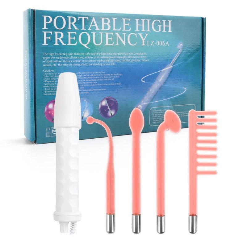 4 In 1, High Frequency, Electrode Wand, Electrotherapy, Glass Tube, Beauty Device, Acne, Spot Remover, Facial, Anti Wrinkle, Skin Care, Spa, clouddiscoveries.com,