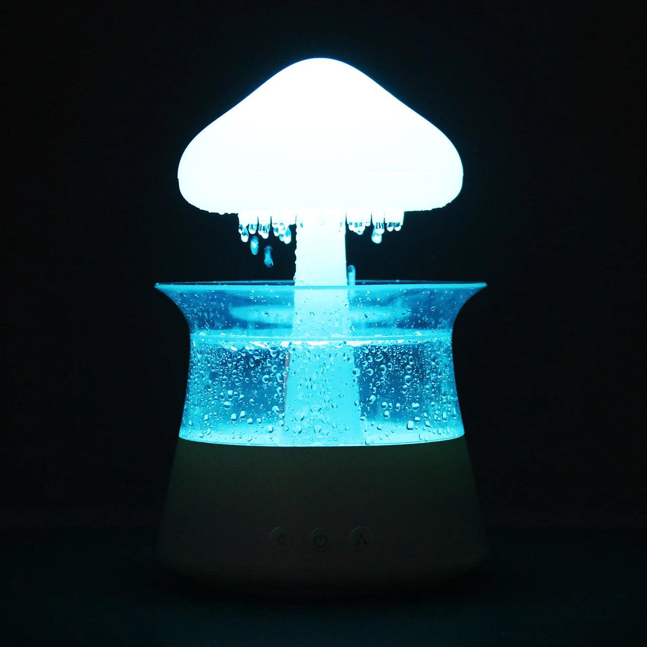 Cloud Discoveries 450ml Mushroom Rain Cloud Air Humidifier - Essential Oil Diffuser with Colorful Night Light.