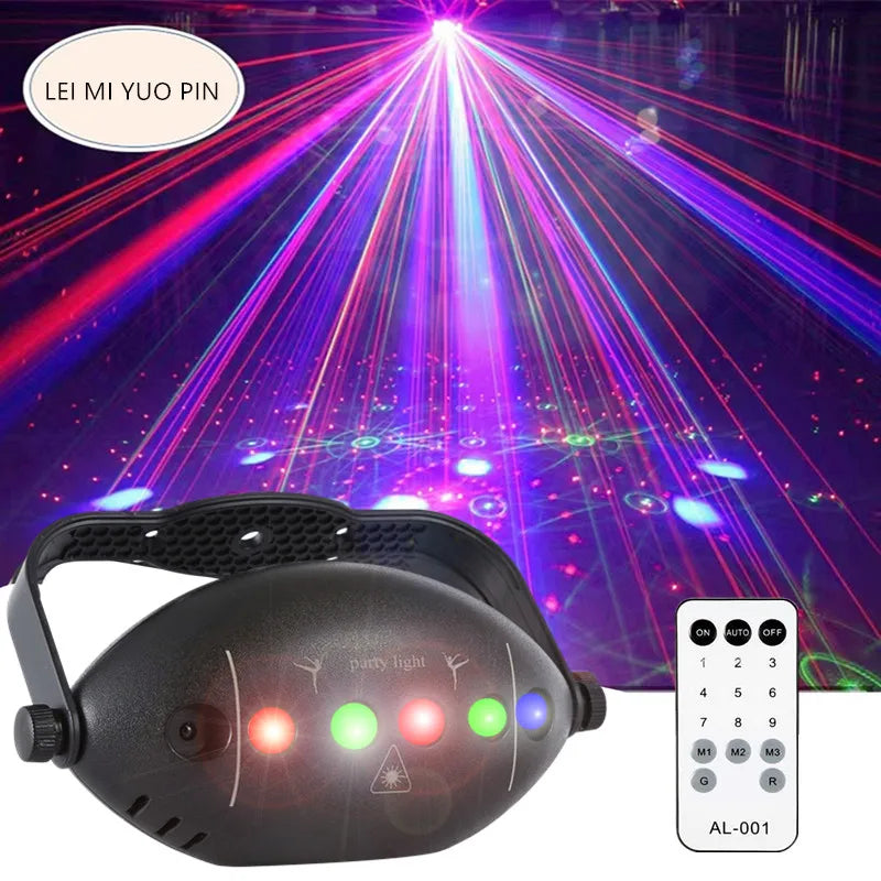 A mesmerizing RGB Disco Lights projector, perfect for parties, clubs, and holiday decorations.