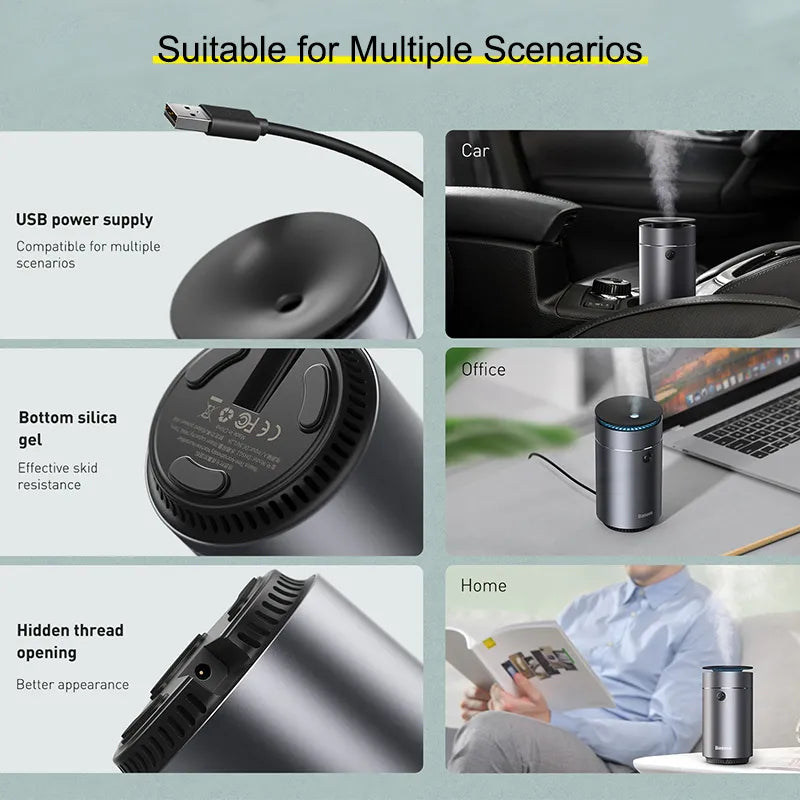 Car Diffuser Humidifier with LED Light