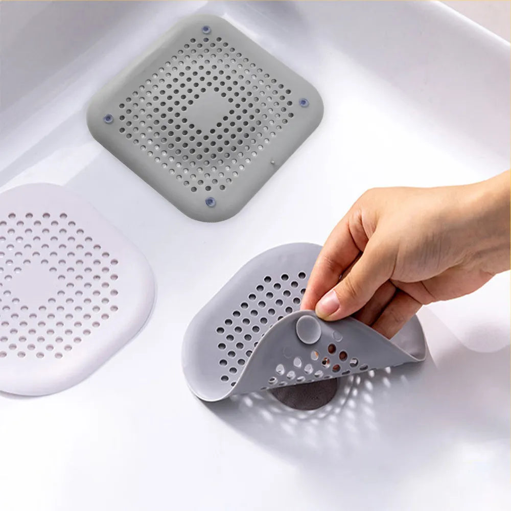 Hair Filter Sink Strainer & Drain Stopper - Keep Your Home Clean and Clog-Free!