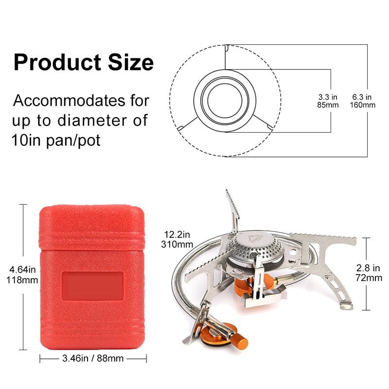 Camping Gas Stove, Outdoor, Burner Strong, Fire Heater, Cooker, Furnace Supplies, Equipment Picnic, outdoor gas stove burner, clouddiscoveries.com