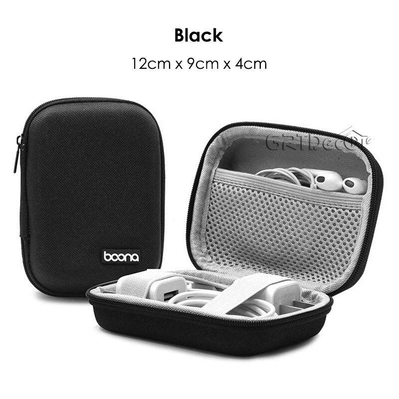 Double Layer Hard EVA Digital Storage Bags, Earphone Charger, Data Cables, Electronic Accessories, Storage Travel Organizer Box, iPhone storage bag, clouddiscoveries.com