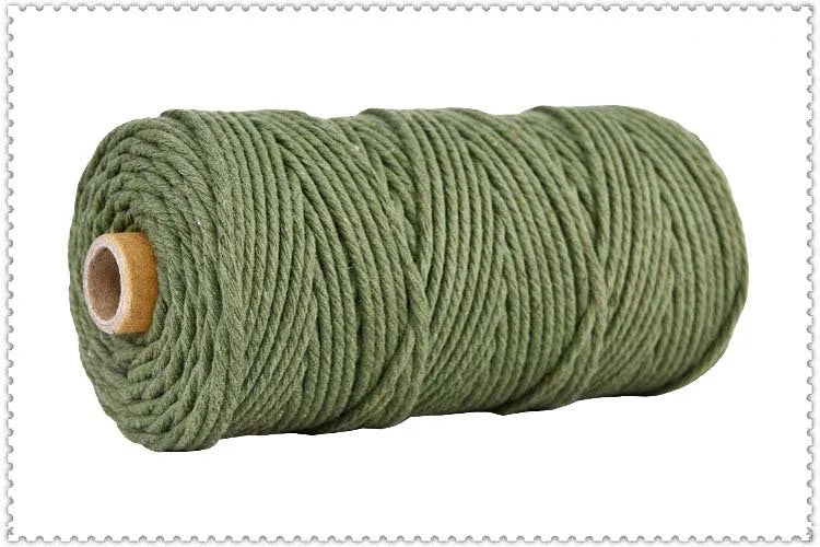 Handmade Boho Decor 3mm Colorful Cotton Macrame Cord Rope