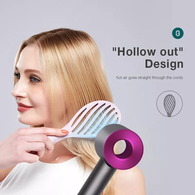 Cloud Discoveries Airflow Hair Brush - Scalp Massage Comb for Styling and Detangling, Wet and Dry Hair Tool.