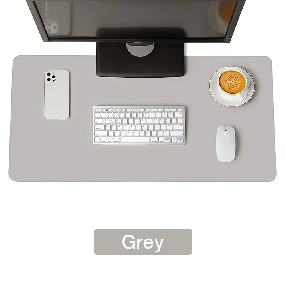 Large Size PU Leather Desk Protector - Waterproof Mousepad