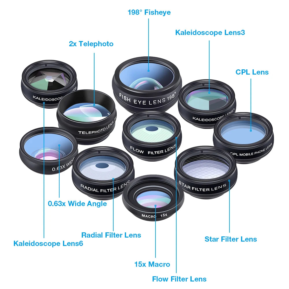 Capture the World Differently with Cloud Discoveries 10-in-1 Phone Lens Kit