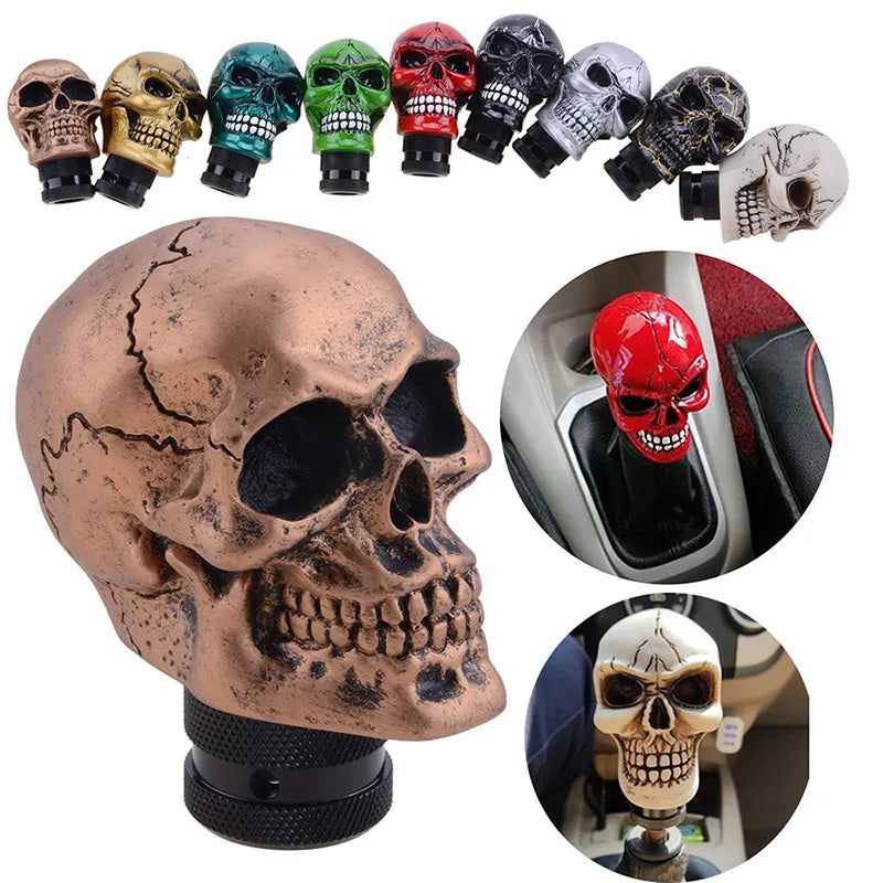 Enhance Your Driving Experience with Our Unique Automatic Gear Shift Knob - Skull Design for a Personalized Touch and Sporty Feel