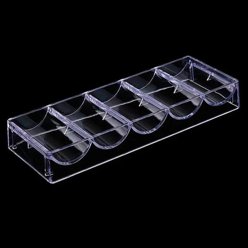 Professional Acrylic Poker Chips Tray Set - Keep Your Chips Organized and Safe - Ideal for Home, Parties, and Casino Nights