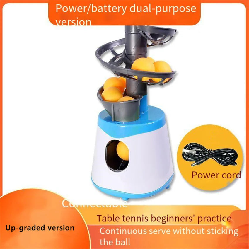 Upgraded Dual Power Ping Pong Ball Trainer