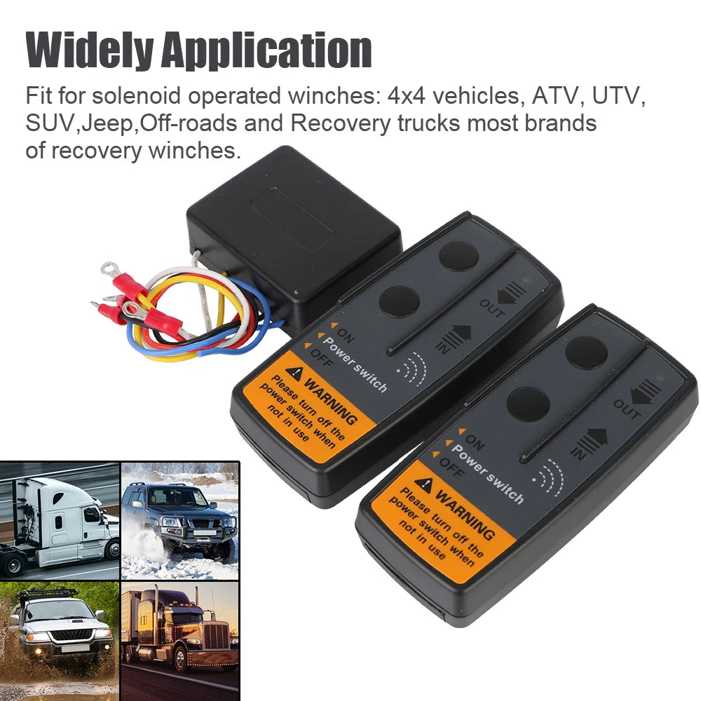 Wireless Winch Remote Control - Electric Switch Controller for Off-Road Vehicles