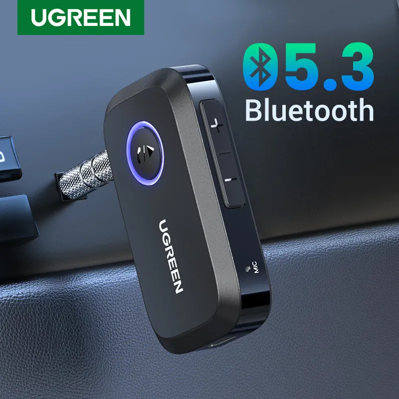 Cloud Discoveries Bluetooth Car Receiver Adapter - Audio Music Receiver