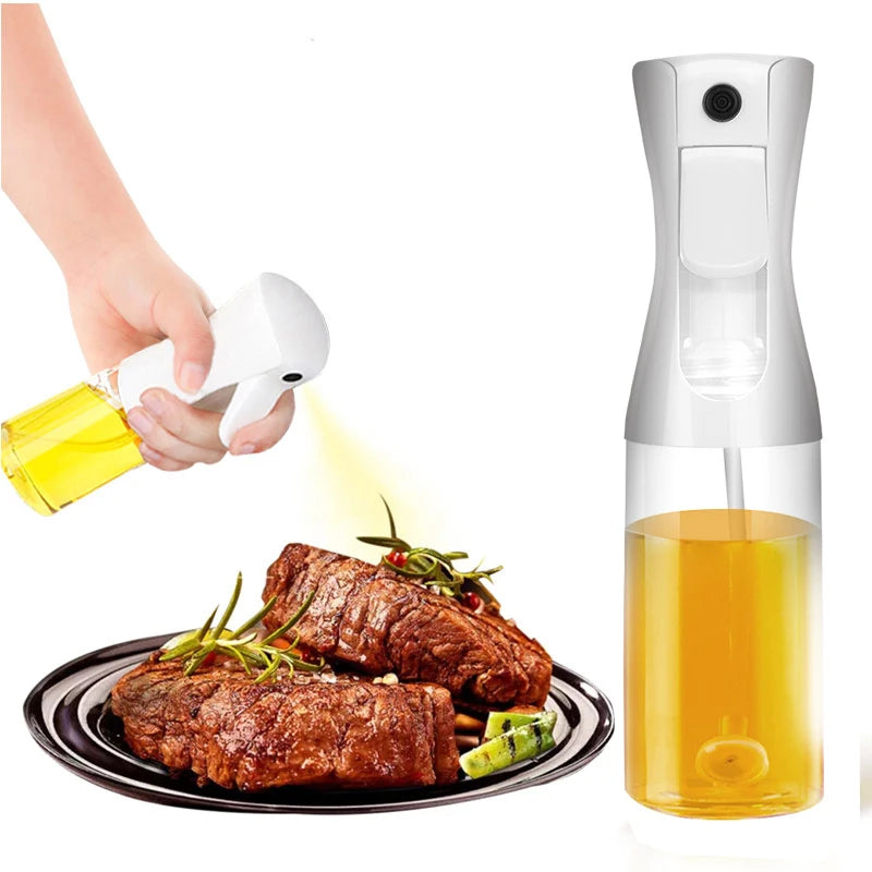 Kitchen Cooking Oil Spray Bottle - Olive Sprayer for BBQ, Baking, Camping - Vinegar, Soy Sauce Dispenser - 200ml / 300ml