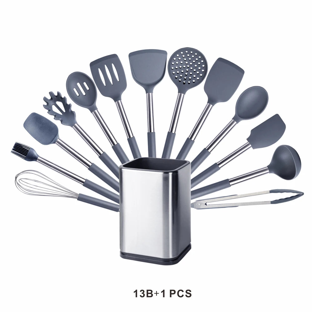 High-Quality Silicone Utensils Set for Kitchen | Heat-Resistant Cooking Tools