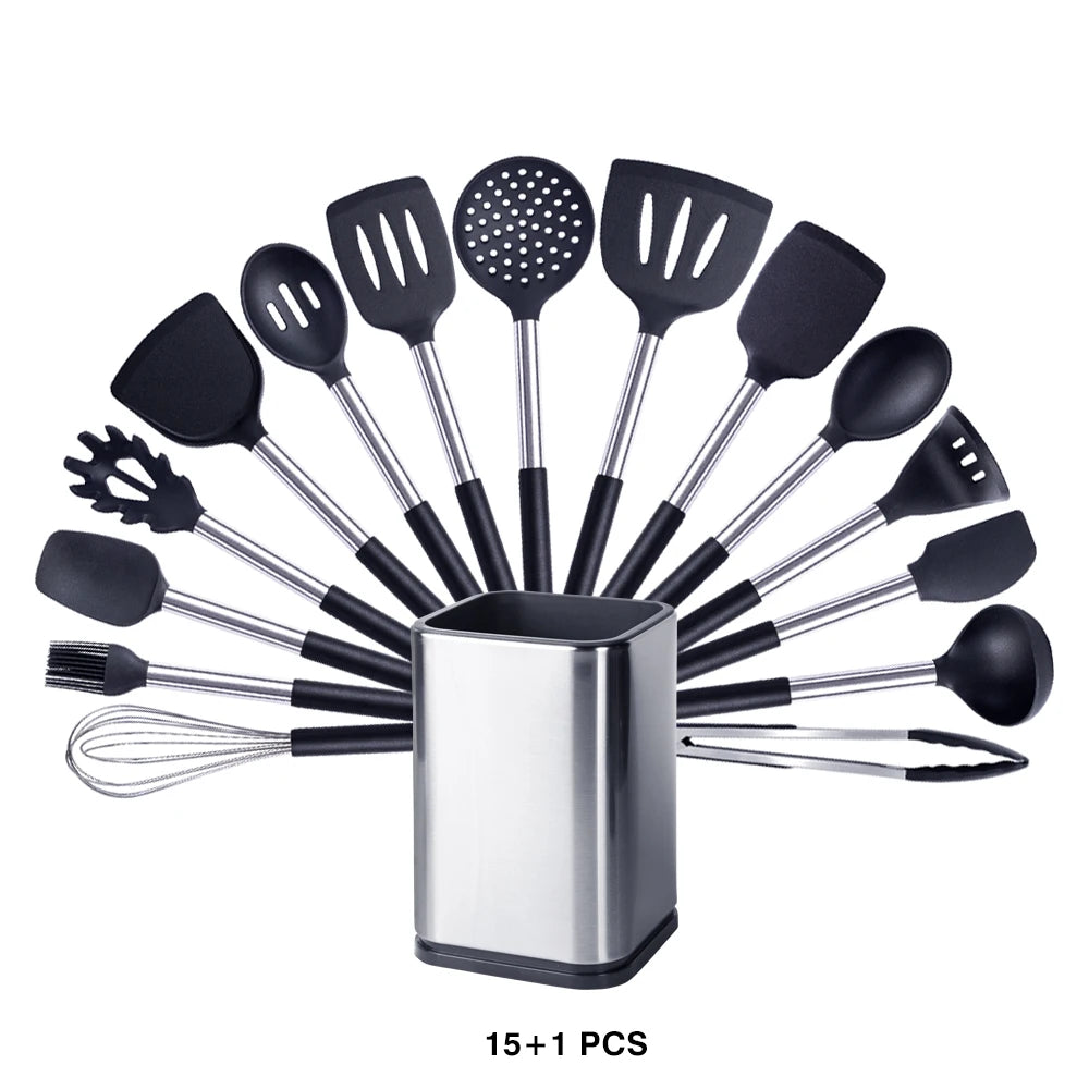 High-Quality Silicone Utensils Set for Kitchen | Heat-Resistant Cooking Tools