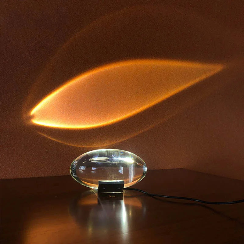 Italian Designer LED Crystal Table Lamp - Sky Eye Projector Gift For Bedroom & Living Room Decor