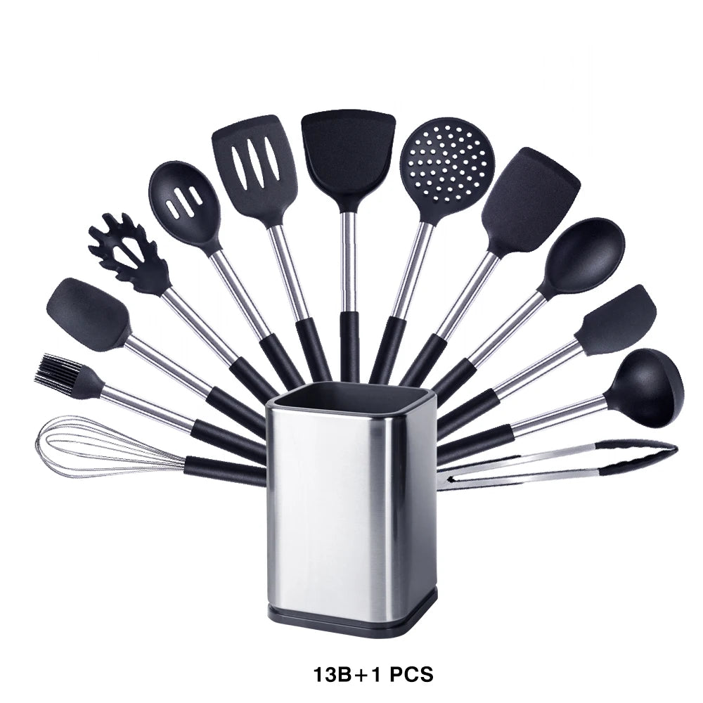 High-Quality Silicone Utensils Set for Kitchen | Heat-Resistant Cooking Tools