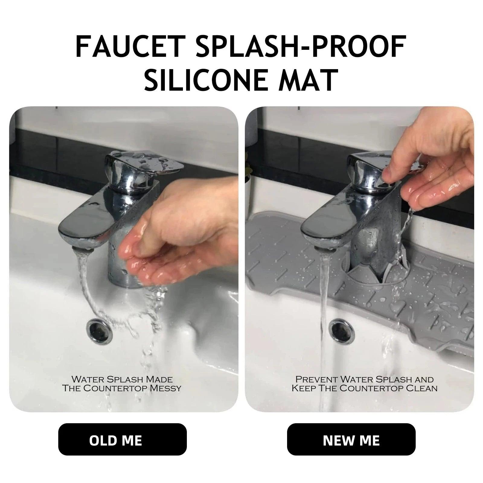 Silicon Kitchen Sink Splash Guard - Countertop Protector