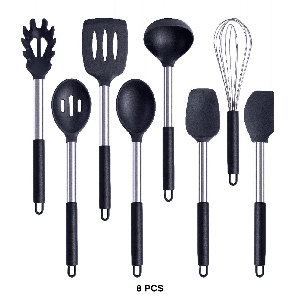 High-Quality Silicone Utensils Set for Kitchen | Heat-Resistant Cooking Tools