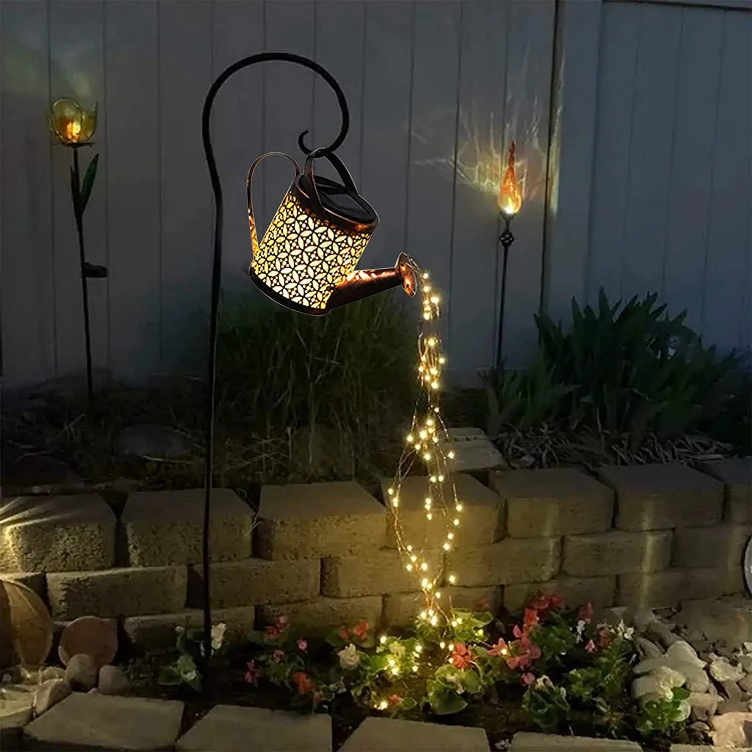 Solar Watering Can Garden Lantern - Outdoor Waterproof Decor