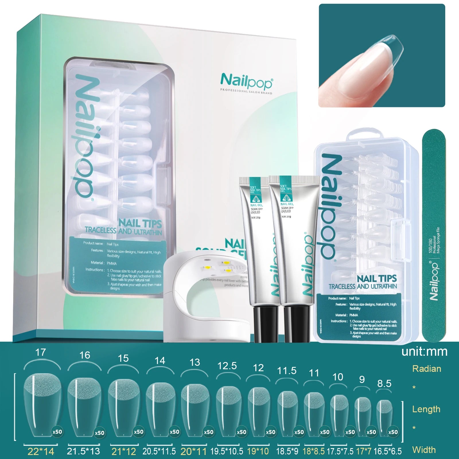 Nail Extension Kit with UV Lamp: Professional Nail Care at Your Fingertips