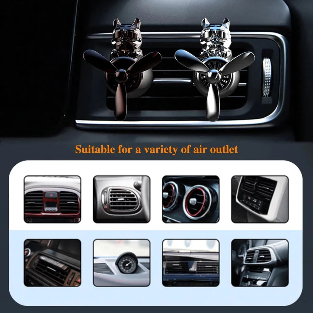 AeroBreeze Car Fragrance - Cool Bulldog Pilot Air Freshener