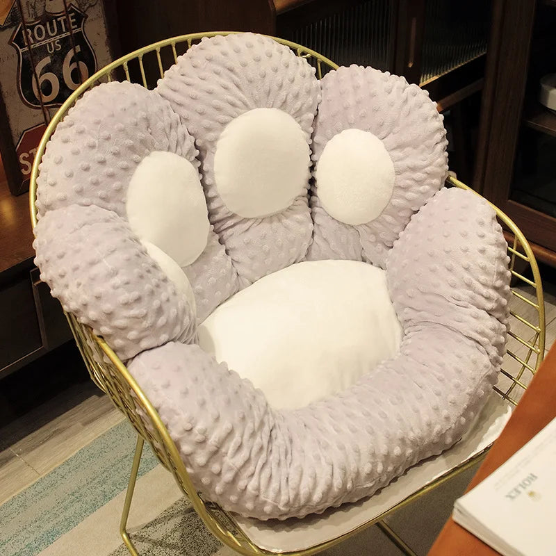 Bear & Cat Paw Pillow - Stuffed Plush Animal Seat Cushion