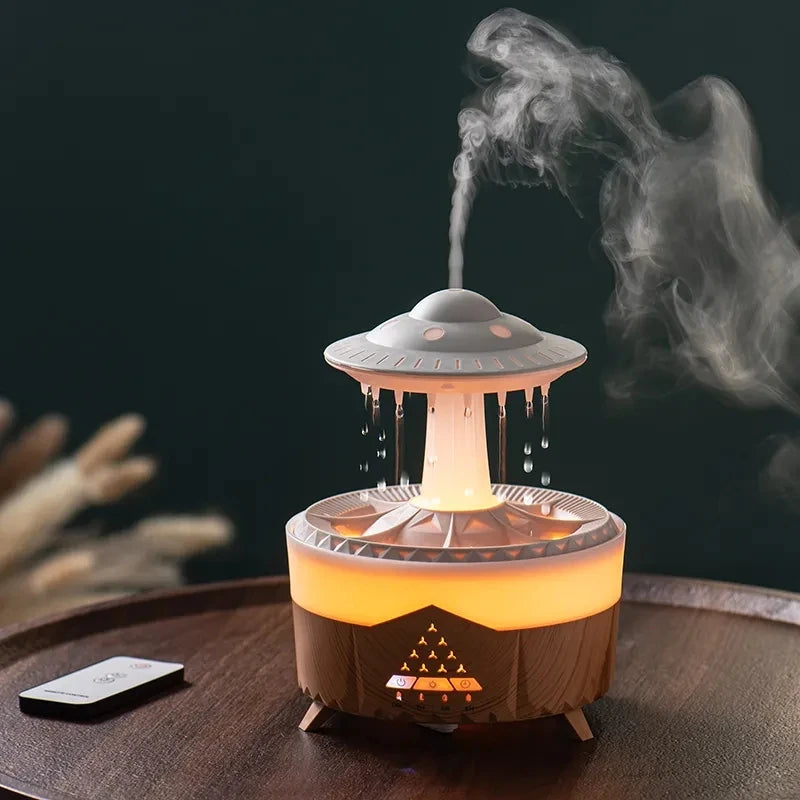 Cloud Discoveries Rain Cloud Humidifier - Essential Oil Diffuser with 7 Color Light