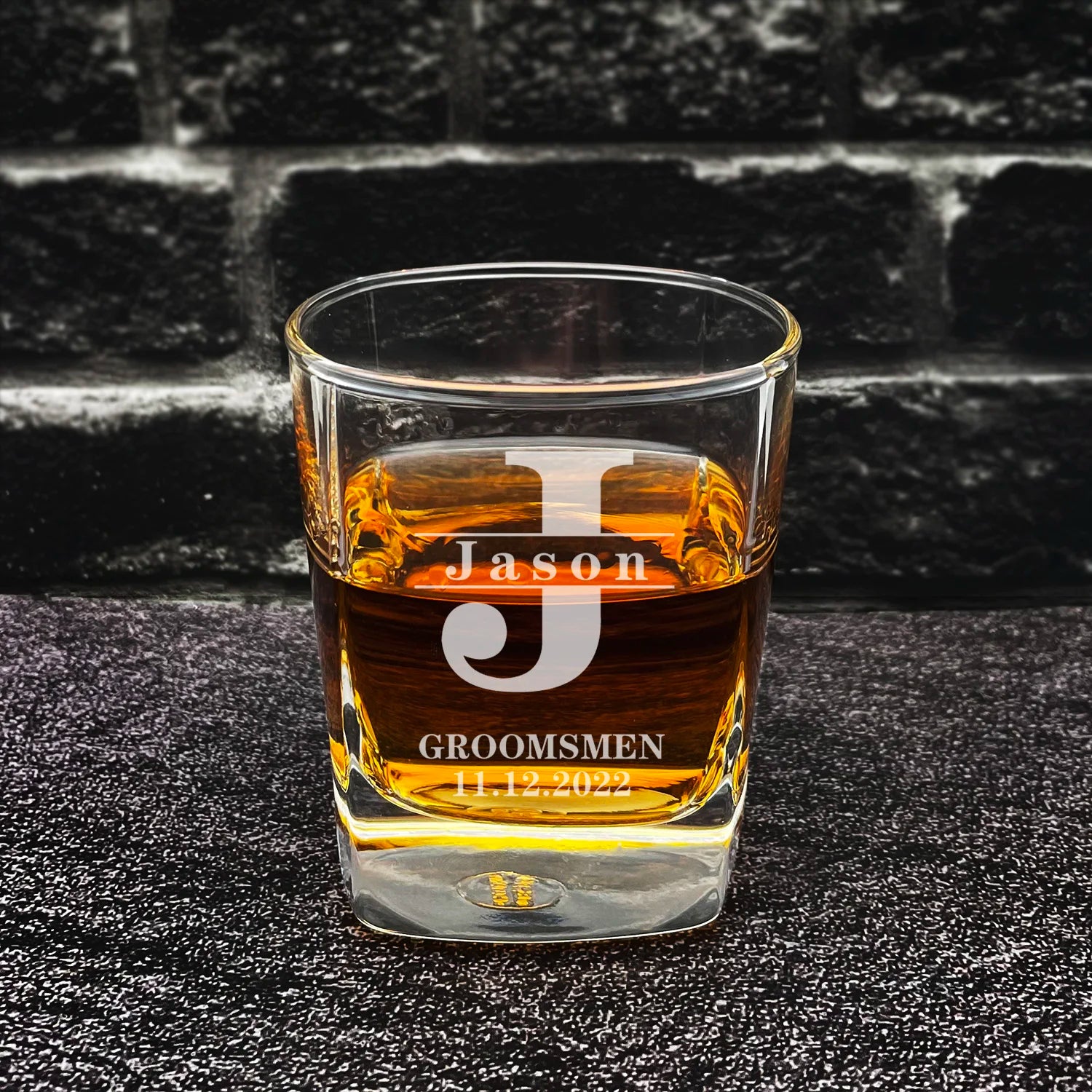 Custom Whiskey Rocks Glass - Personalized Glassware