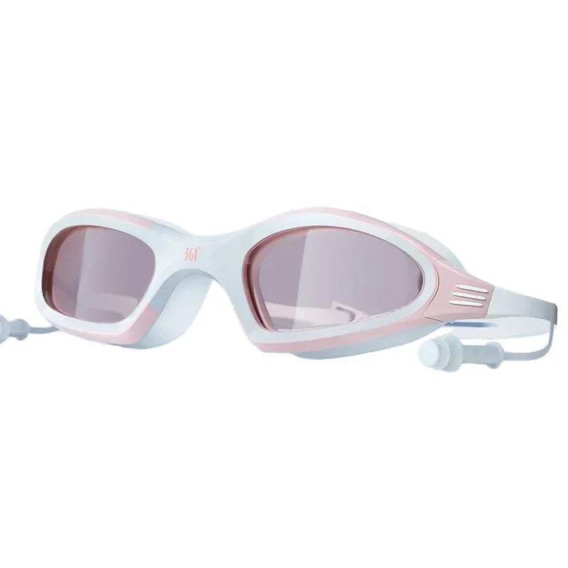 Pro Swim Goggles & Anti-Fog Cap Set for Men & Women