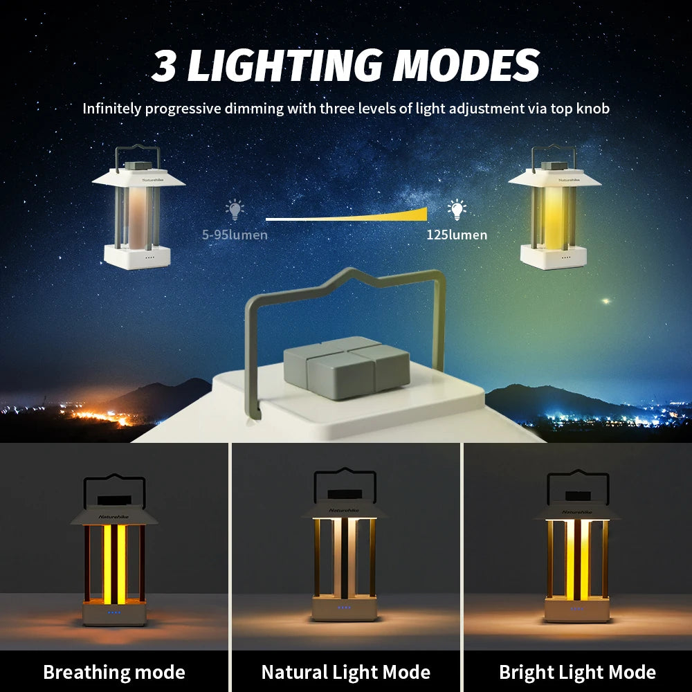 Moon Court Camping Lamp: Portable Outdoor Atmosphere Lighting