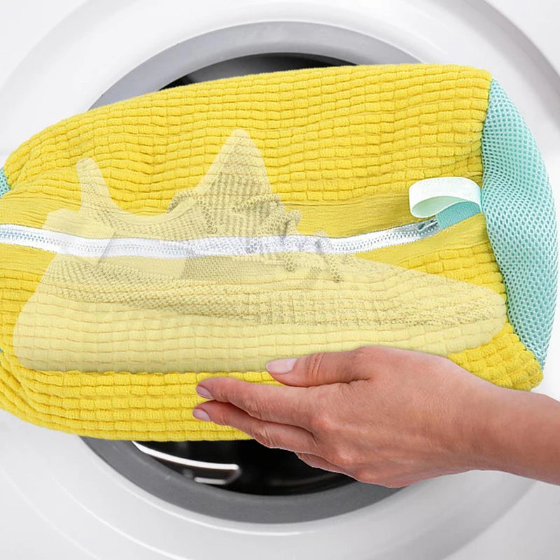 Cotton Shoe Washing Bag - Laundry Net Organizer