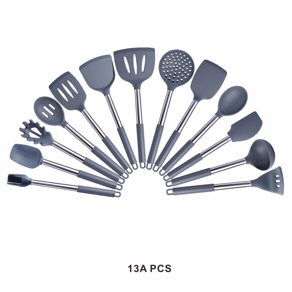 High-Quality Silicone Utensils Set for Kitchen | Heat-Resistant Cooking Tools