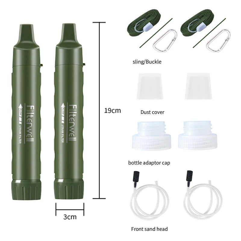 Portable Outdoor Water Purifier Filter Straw