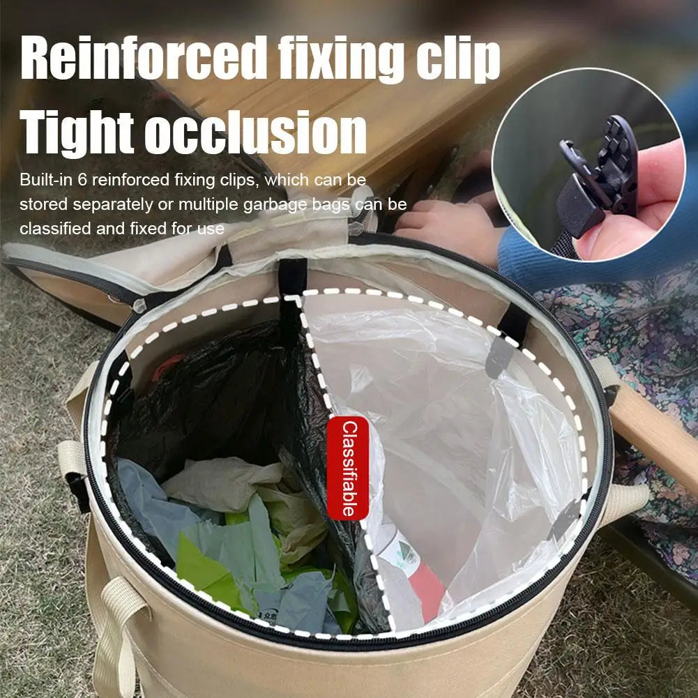 Outdoor Foldable Trash Can & Storage Bag